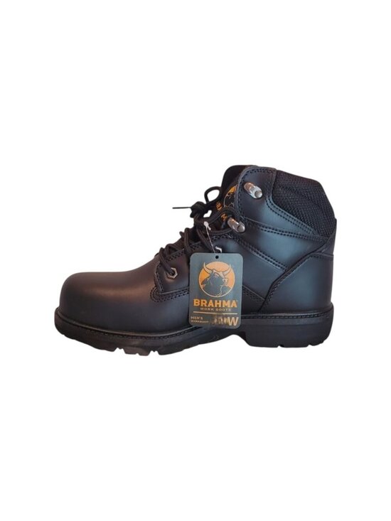 NEW Brahma Men\'s GUS 2.0 Wide Width Steel Toe Work Boots in Black main image 4